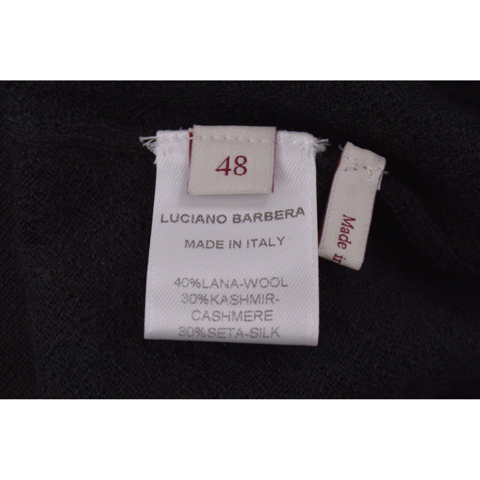 Luciano Barbera Luciano Barbera Sweater Size US S in Black Size US S / EU 44-46 / 1 - 3 Thumbnail