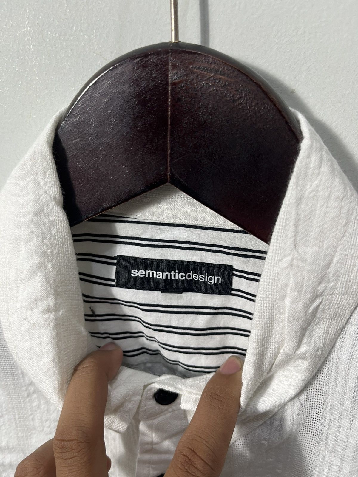 Japanese Brand Semanticdesign long-sleeved shirt Size US L / EU 52-54 / 3 - 4 Thumbnail