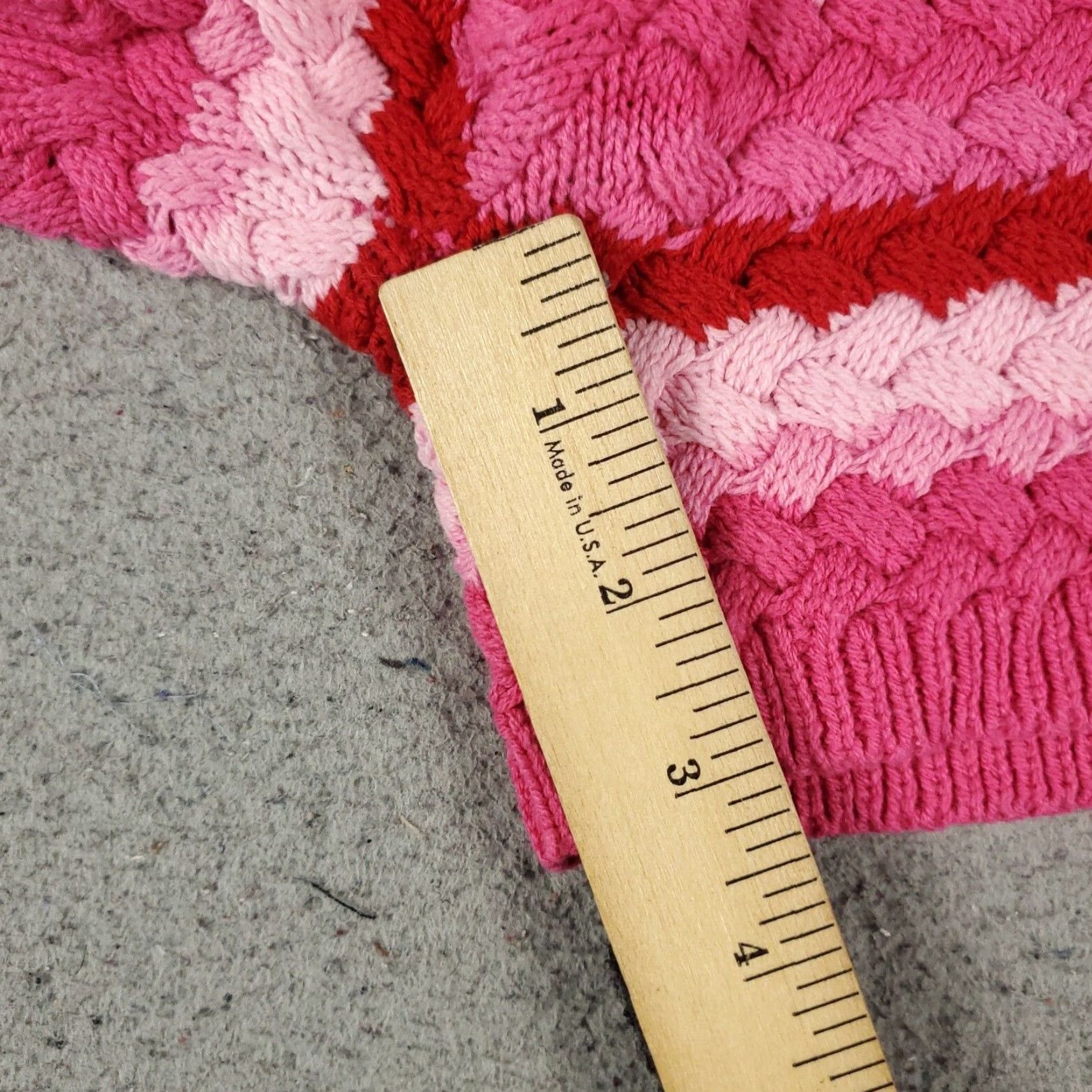 Pinko Atmos Pink Striped Crochet Knit Shorts Womens Size Small Activewear Size 28" / US 6 / IT 42 - 6 Thumbnail