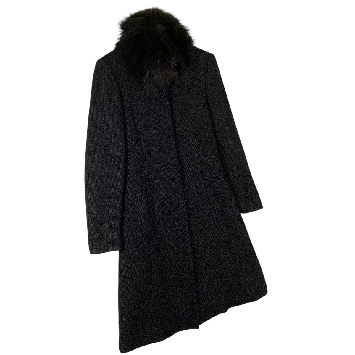 Versace × Versus Versace Vintage Versus Versace Fur Collar Long Button Jacket Size S / US 4 / IT 40 - 2 Thumbnail