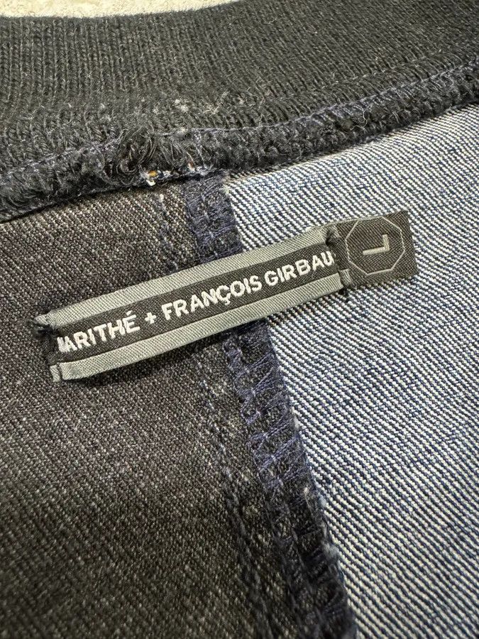 Marithe + Francois Girbaud 1990s Marithé + François Girbaud Navy Grey Two Tone Denim Jacket Size US L / EU 52-54 / 3 - 8 Thumbnail