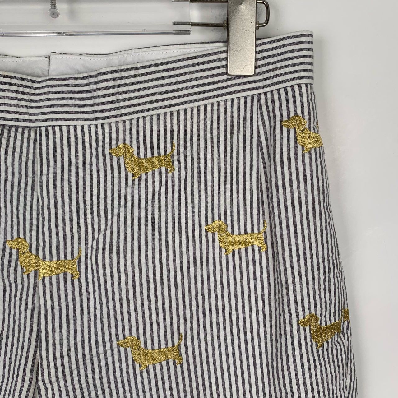 Thom Browne Thom Browne Gold Thread Dog Grey Cotton Shorts Size US 36 / EU 52 - 3 Thumbnail