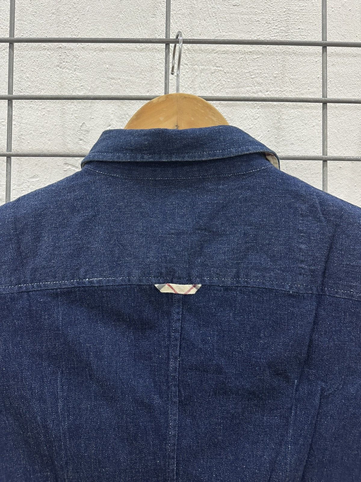 Burberry Rare And Beautiful Burberry Denim Double Pocket Work Shirt Size S / US 4 / IT 40 - 9 Thumbnail