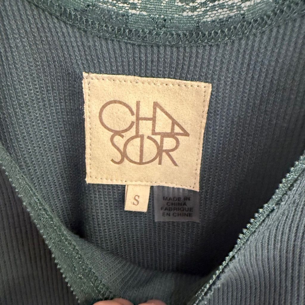 Chaser Brand Women's Chaser Tank Top, Size S, Green/gray Size S / US 4 / IT 40 - 3 Thumbnail