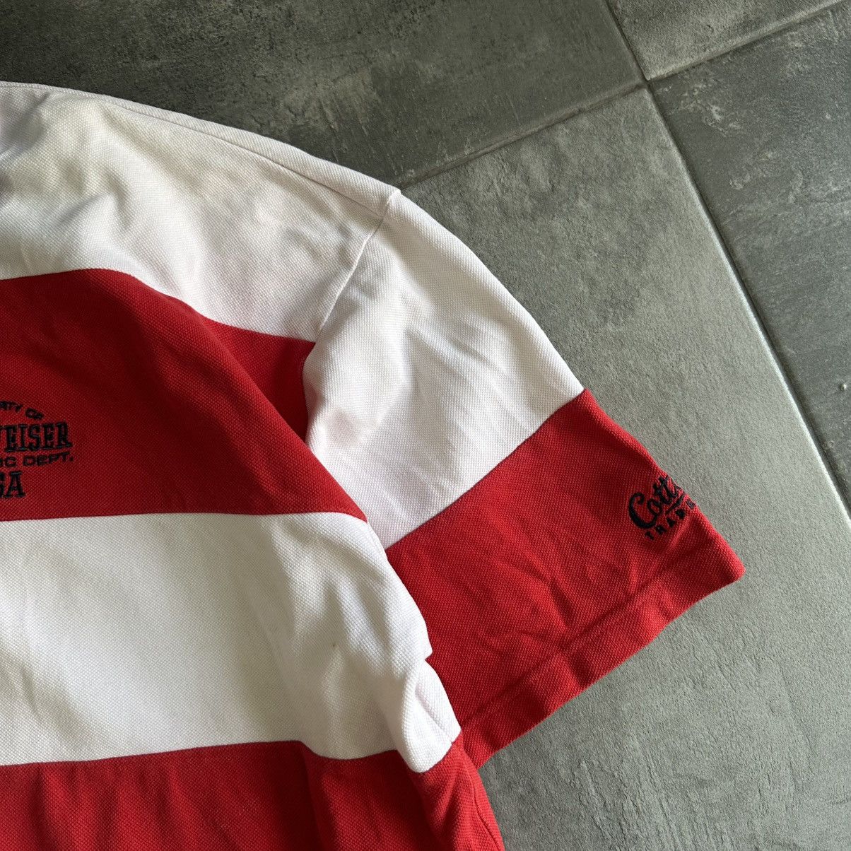 Vintage Vintage Budweiser Polo USA Cotton T-shirts Used Y2K Rugby Size US XXL / EU 58 / 5 - 7 Thumbnail