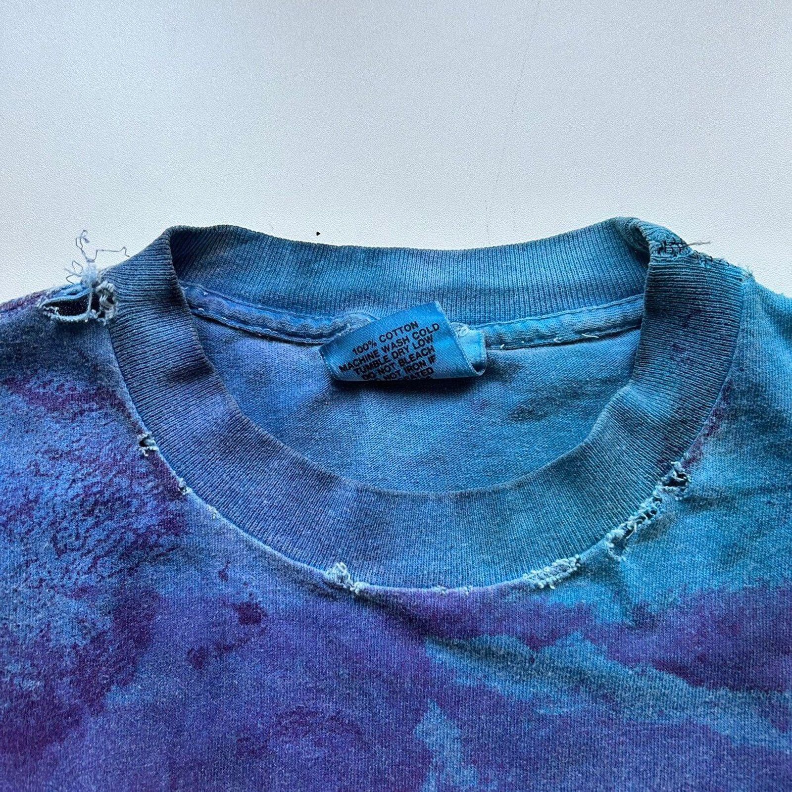 DC Comics Vintage 1991 Batman DC Comics Graphic Tie Dye T Shirt Large Size US L / EU 52-54 / 3 - 6 Thumbnail