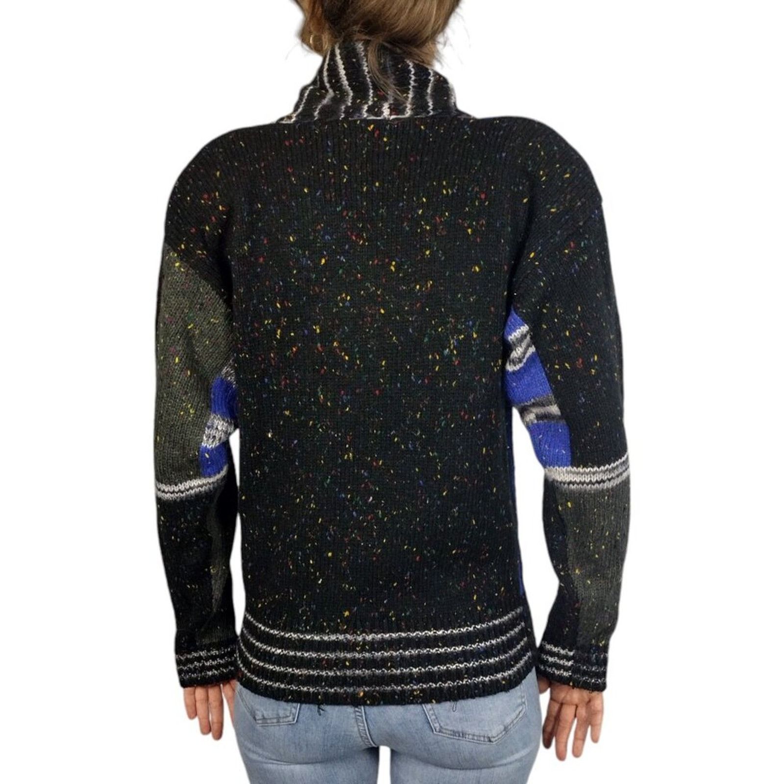 Vintage VTG 90s Chunky Asian Character Sweater by Counterparts Size M / US 6-8 / IT 42-44 - 11 Thumbnail