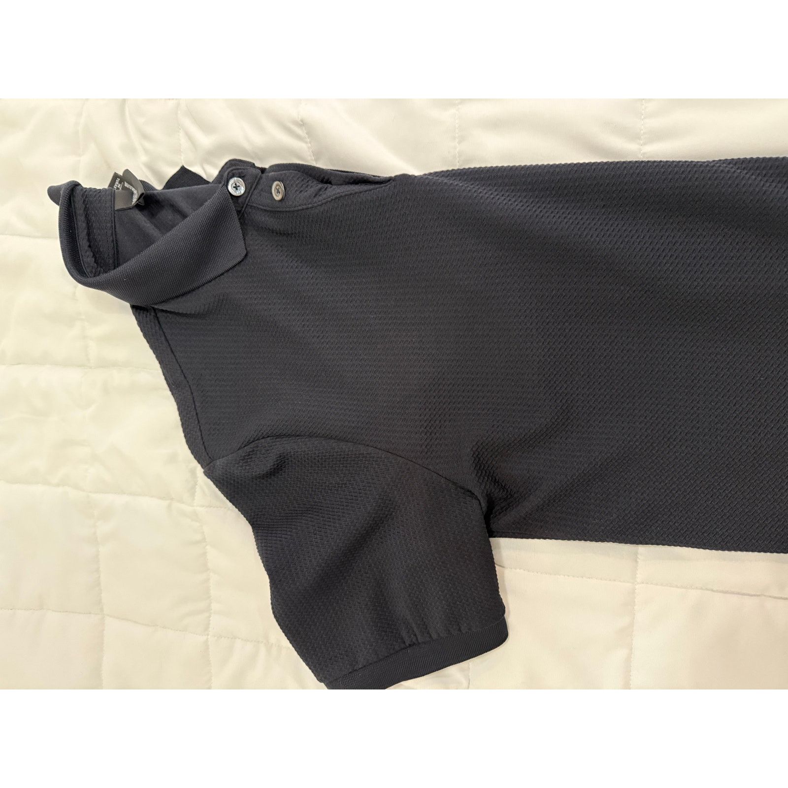 Emporio Armani EMPORO ARMANI Jacquard Basketweave Polo XL (Runs small) Size US XL / EU 56 / 4 - 3 Thumbnail