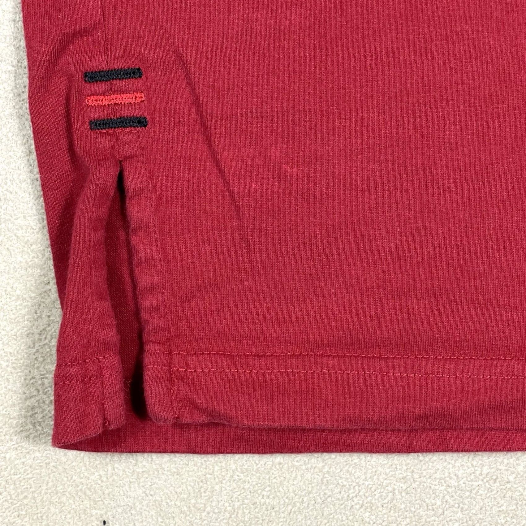 Fubu FUBU Polo Shirt Mens L Red The Collection Vintage Short Sleeve Rugby Knit Shirts Size US L / EU 52-54 / 3 - 7 Thumbnail