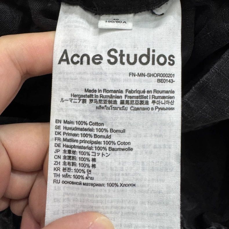 Acne Studios Acne Studios Black distressed work shorts Size US 30 / EU 46 - 3 Thumbnail