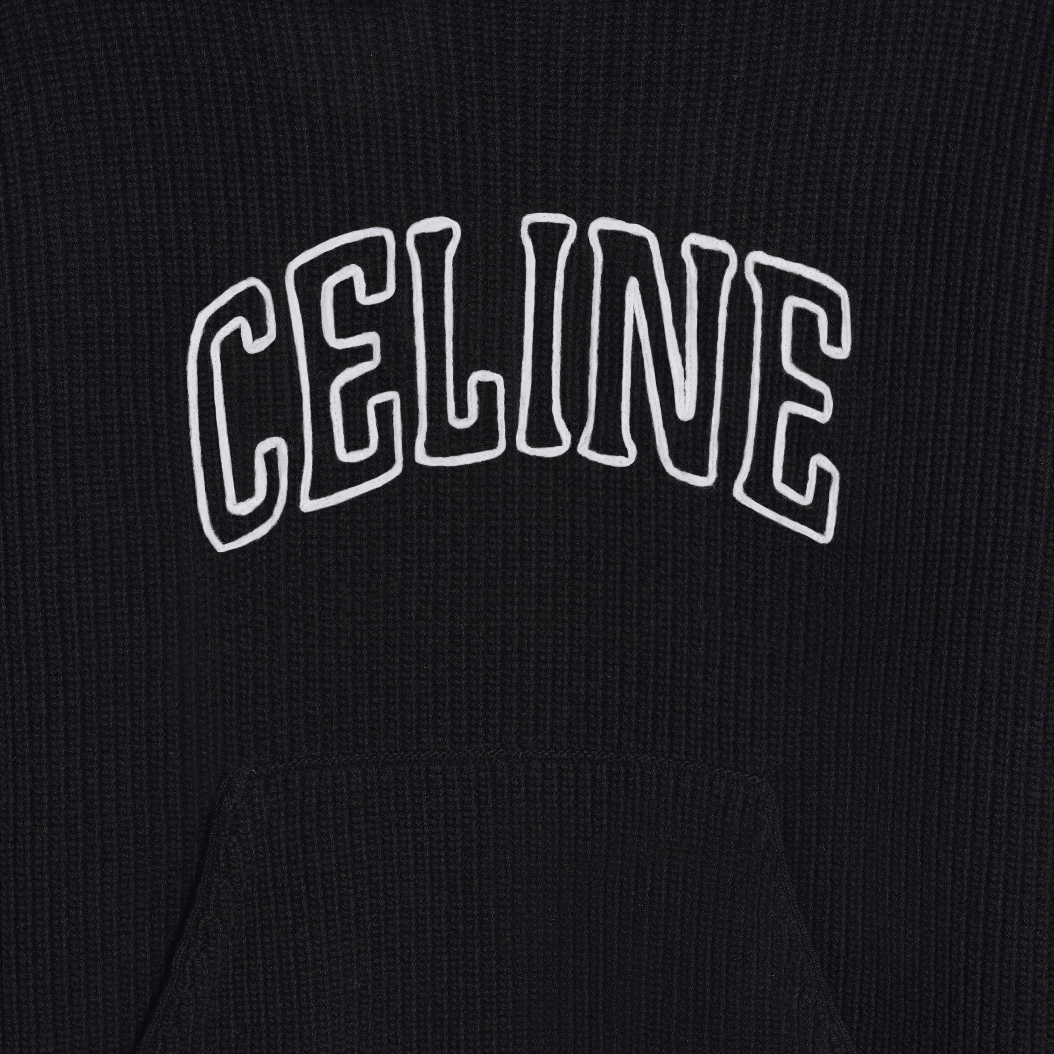 Celine o1bcso1str0925 2AX0A311Y Hooded Sweater in Black Size US M / EU 48-50 / 2 - 3 Thumbnail