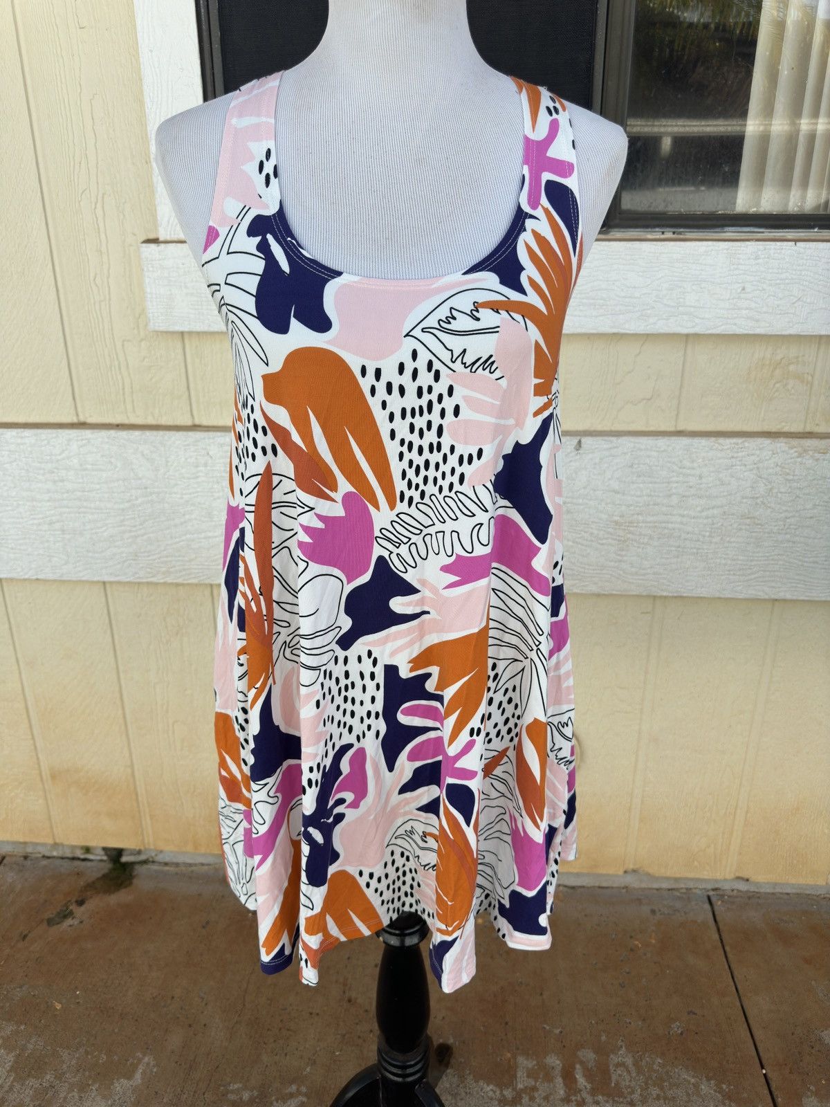 Other Fighting Eel Multicolored Hawaiian Dress Women's Small Size S / US 4 / IT 40 - 1 Thumbnail