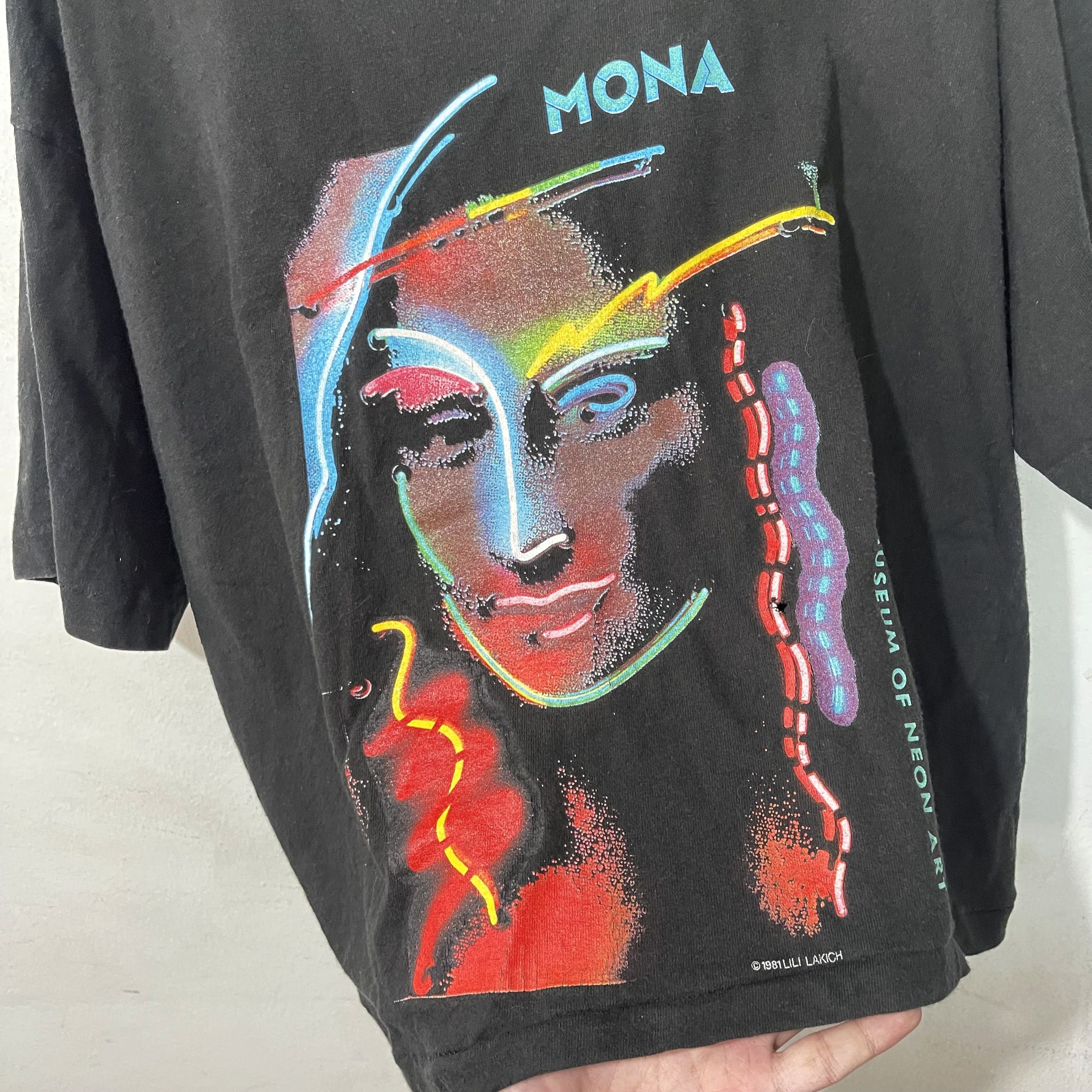 Vintage Vintage 90s MONA Museum of Neon Art Crop Tops Size XL / US 12-14 / IT 48-50 - 3 Thumbnail
