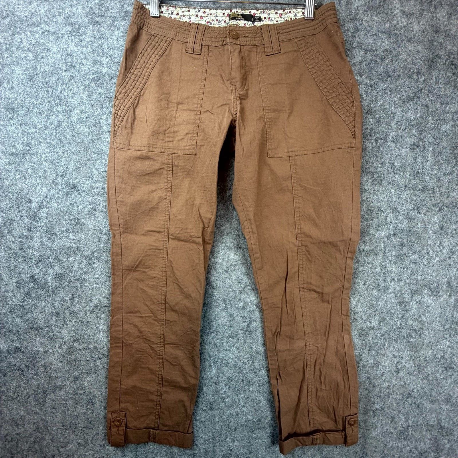 Prana Prana Mari Capri Pants Womens 4 Brown Organic Hiking Granola Size 27" / US 4 / IT 40 - 1 Thumbnail