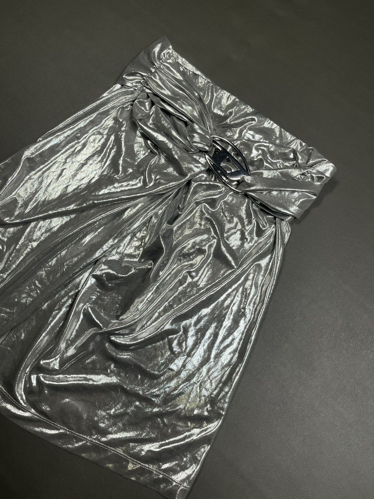 Diesel Diesel Draped Midi Skirt With Foil Coating Size 30" / US 8 / IT 44 - 6 Thumbnail