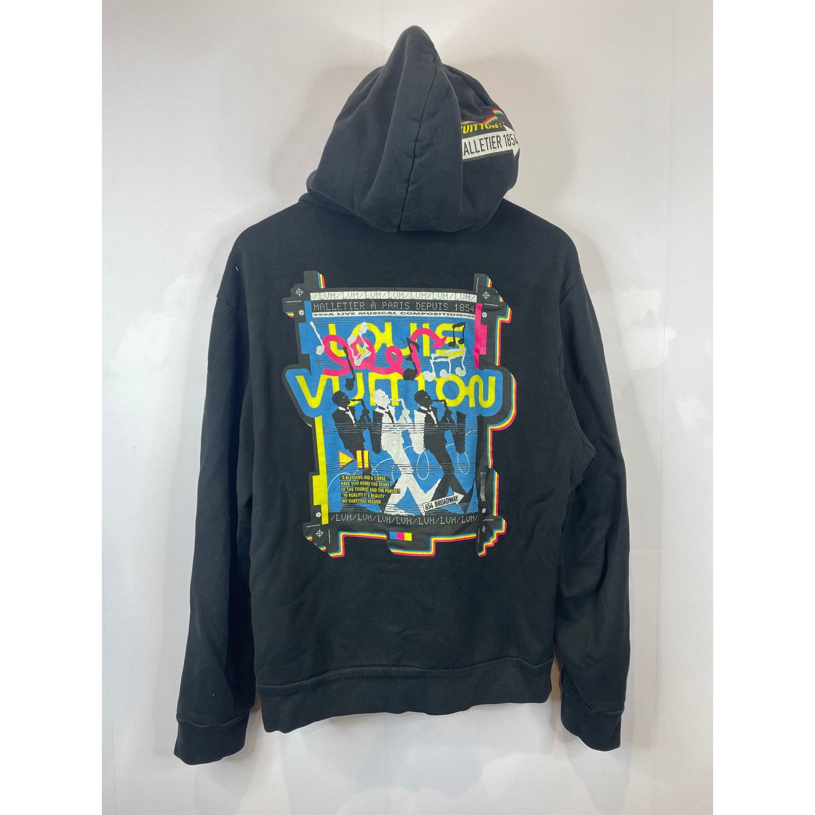 Louis Vuitton LV Malletier Black Zip Up Hoodie Size US M / EU 48-50 / 2 - 2 Thumbnail