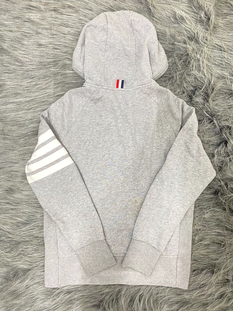 Thom Browne thom browneSleeve-marked striped zipper classic hooded swea Size US L / EU 52-54 / 3 - 2 Thumbnail