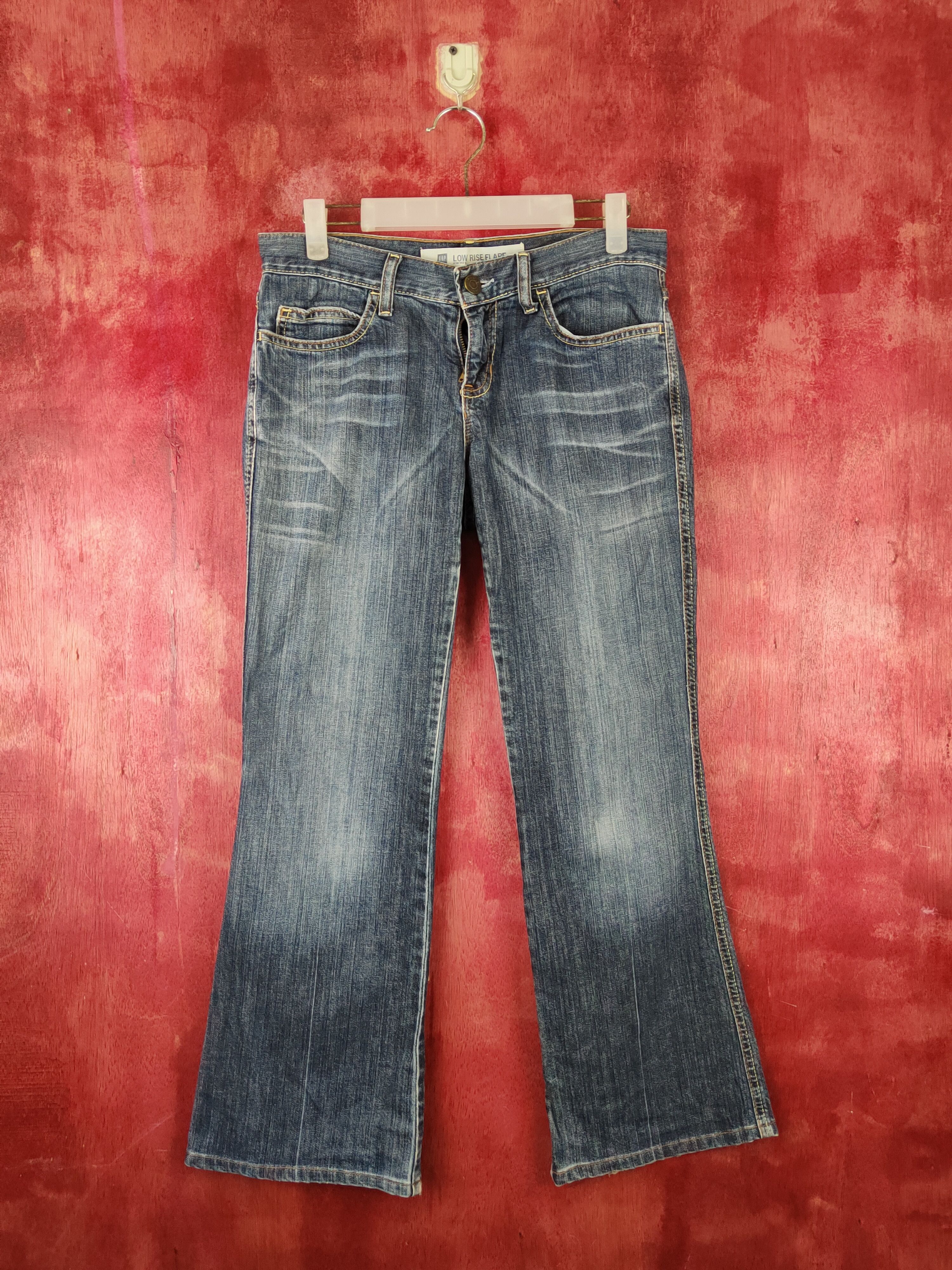 image of Distressed Denim x Gap Dark Blue Distressed Ripped Jeanss1806, Women's (Size 30)