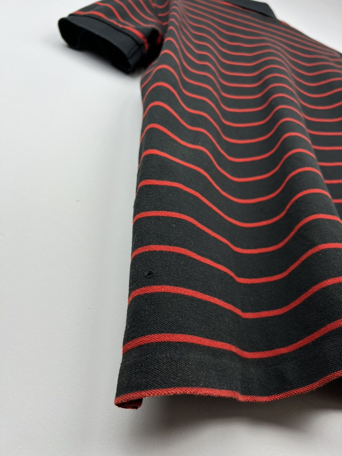 Polo Ralph Lauren × Vintage Polo Ralph Lauren t shirt striped black/red Size US L / EU 52-54 / 3 - 6 Thumbnail