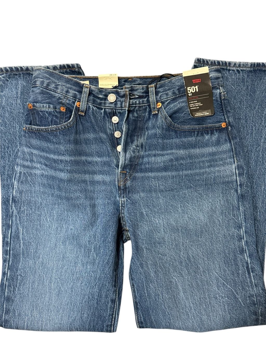 Levi's New Levi's 501 Tapered Leg Jeans Size 26 x 31, Style '81 Size 26" / US 2 / IT 38 - 7 Thumbnail