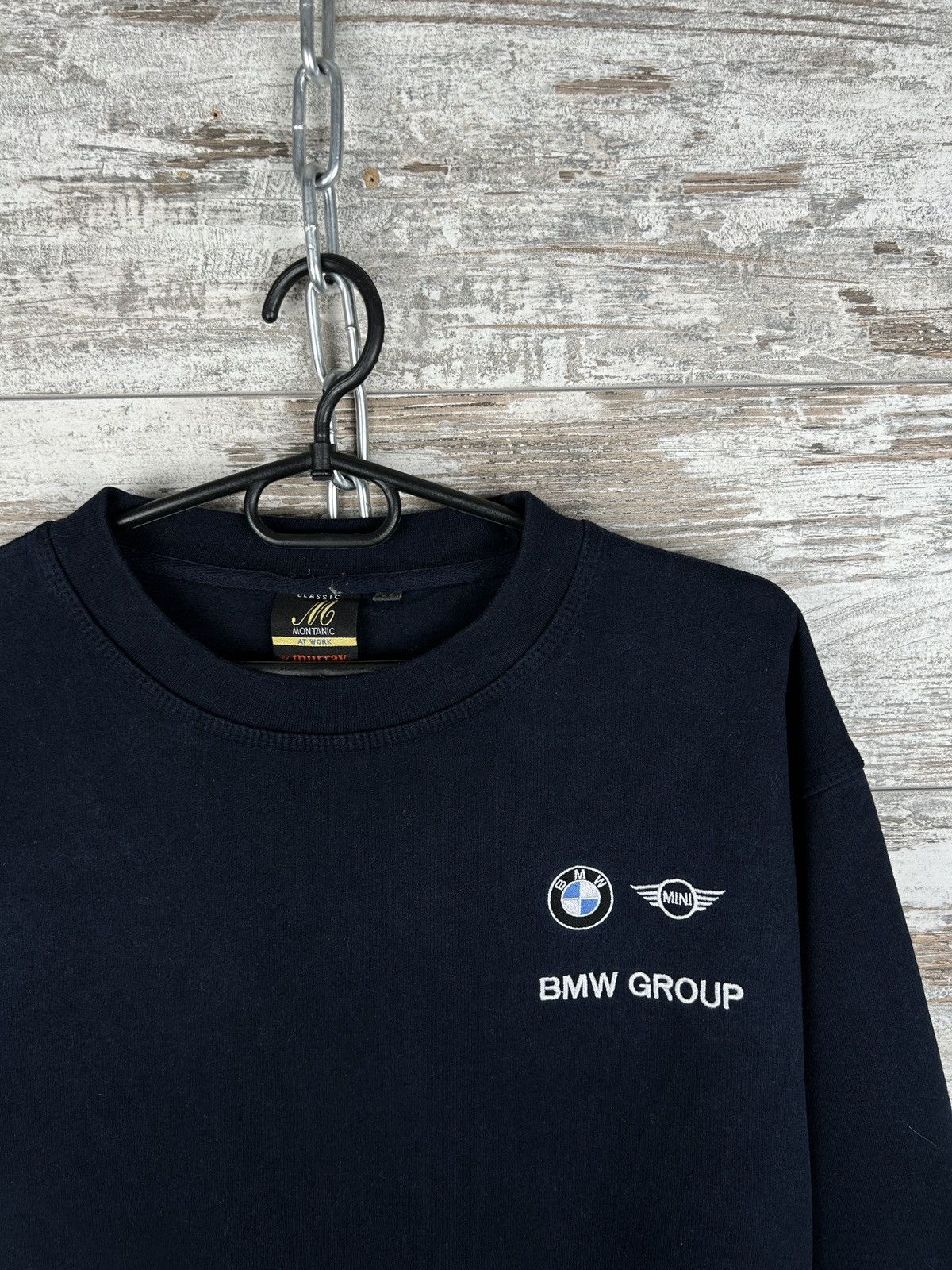 BMW × Vintage Mens Vintage BMW Sweatshirt Mini Cooper rare y2k navy basic Size US M / EU 48-50 / 2 - 2 Thumbnail