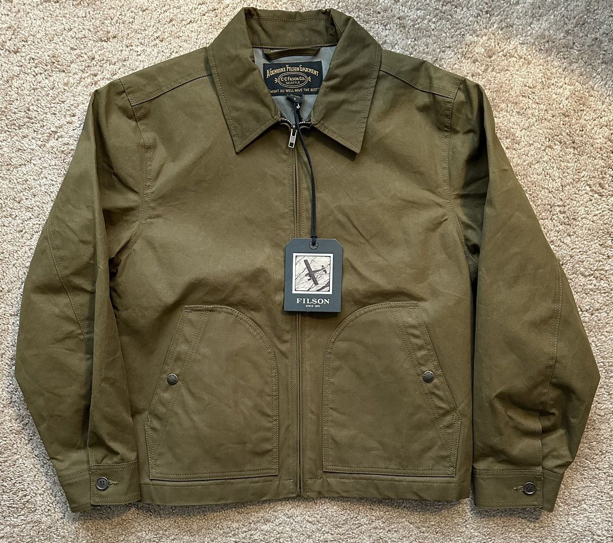 Filson Filson Ranger Crewman Jacket Dry Waxed OD S | Grailed