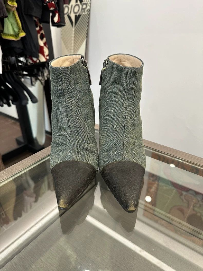 Chanel Chanel Denim Short Boots for Women -2505 Size US 8.5 / EU 41-42 - 3 Thumbnail