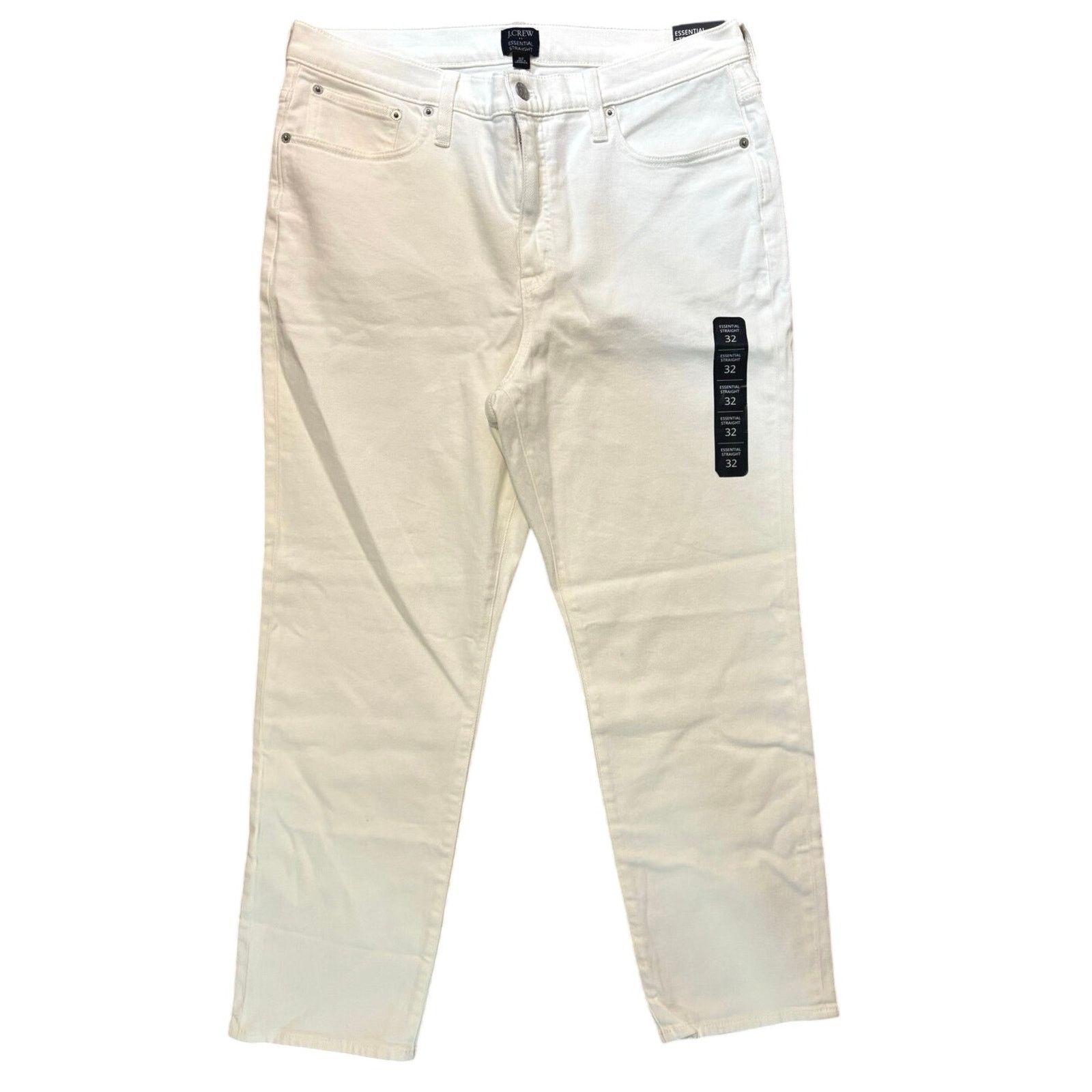 J.Crew NWT J.Crew Straight White Jean In All Day Stretchy Size 32 Size 32" / US 10 / IT 46 - 3 Thumbnail