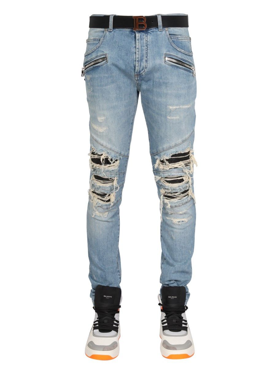 Balmain o1y0426 Denim Pant in Blue Size US 30 / EU 46 - 1 Thumbnail