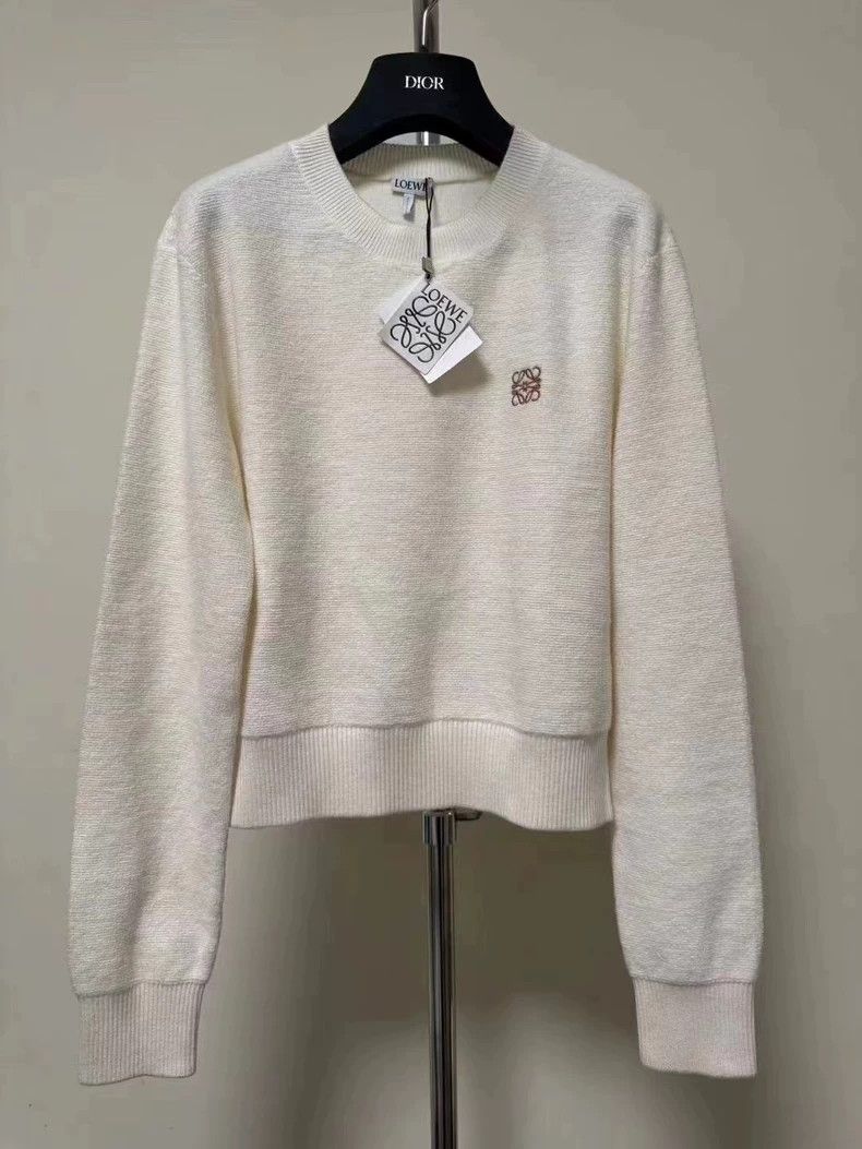 Loewe Loewe 25 Early Spring New Style White Knitted Sweater - dmc Size US S / EU 44-46 / 1 - 1 Thumbnail