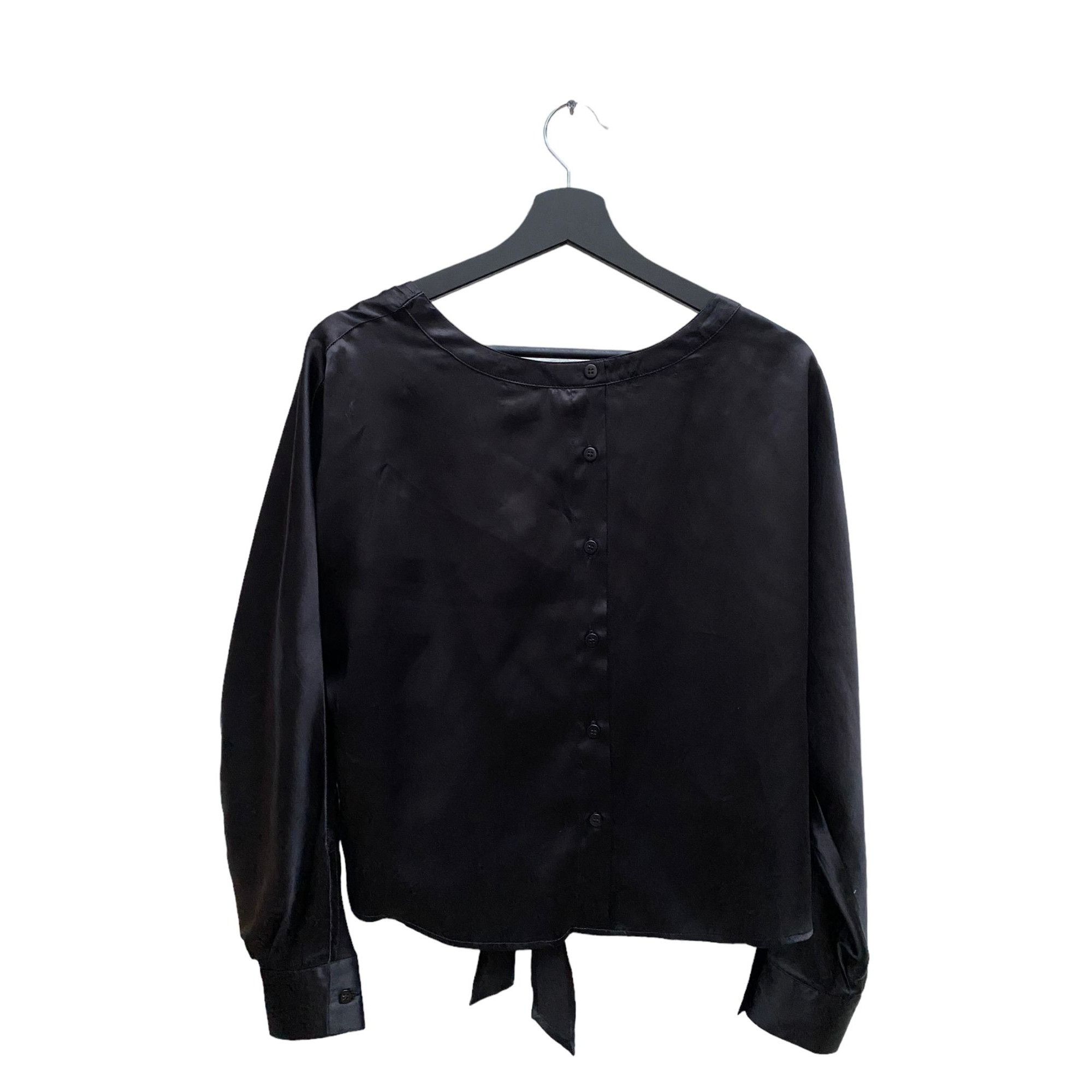 image of Maison Margiela Ss 2009 Black Silk Shirt, Women's (Size Medium)
