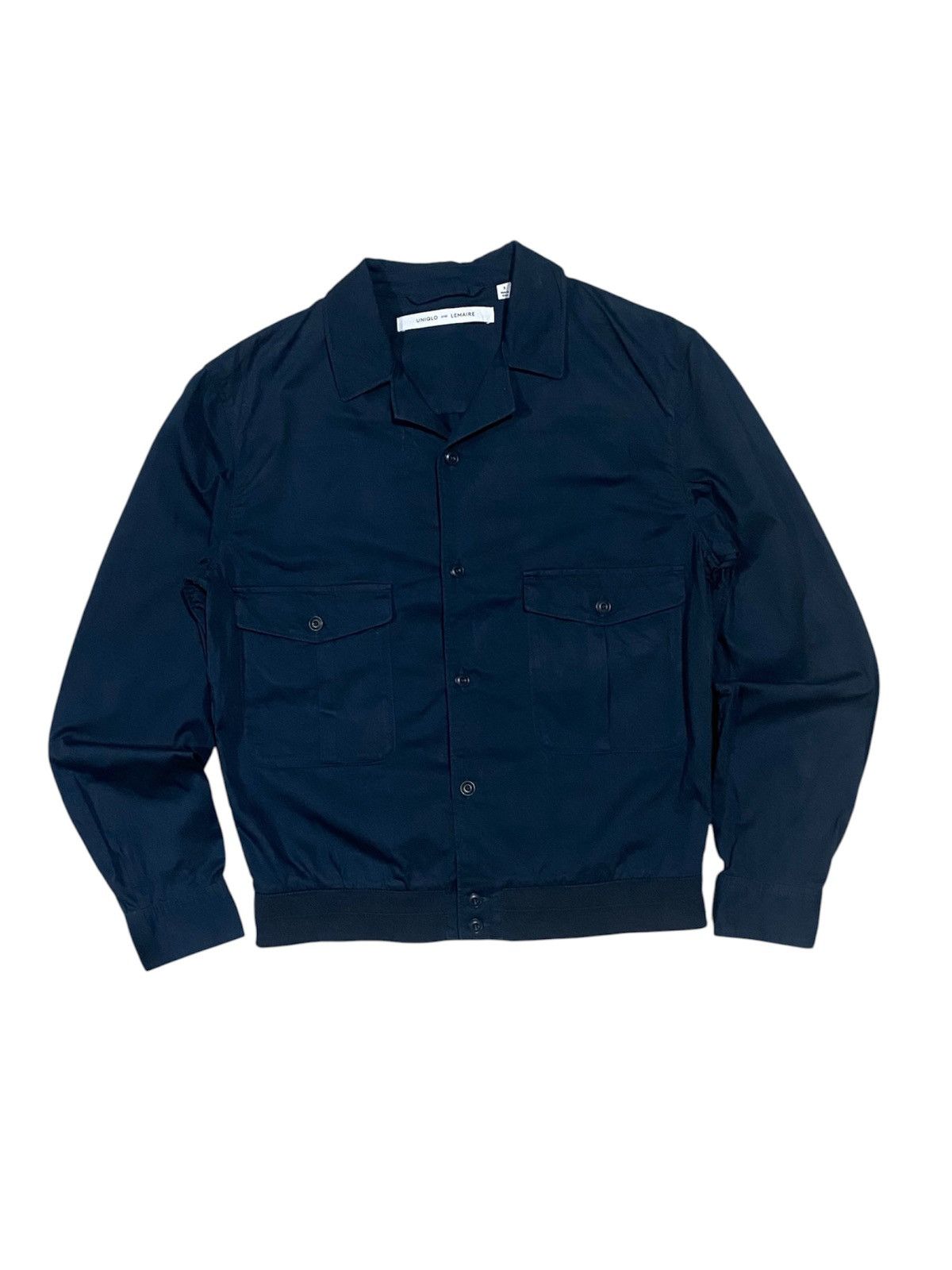 Lemaire × Uniqlo 2000s UNIQLO CHRISTOPHER LEMAIRE COTTON NAVY LIGHT JACKET Size US S / EU 44-46 / 1 - 1 Thumbnail
