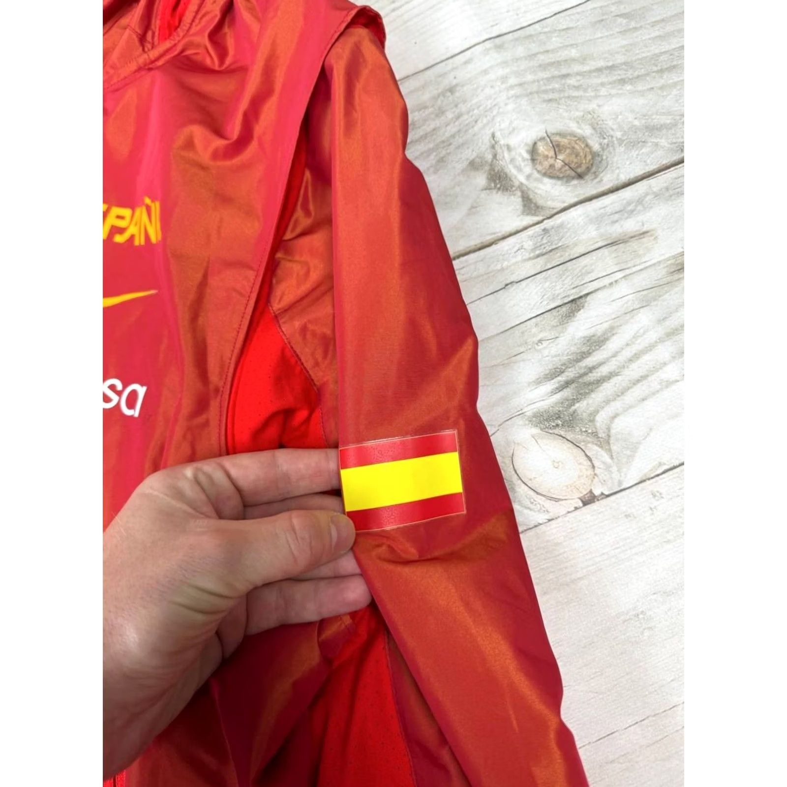 Nike Nike Spain Basketball Team Jacket Windbreaker Hooded Men 2XL Red Size US XXL / EU 58 / 5 - 3 Thumbnail