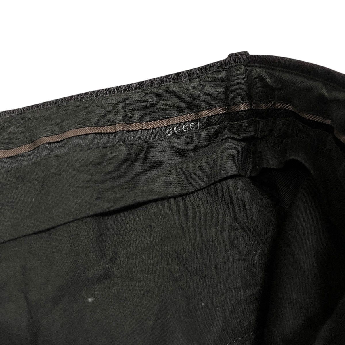 Gucci Vintage Gucci Black Flat Front Straight Leg Casual Pants Size US 31 - 16 Thumbnail