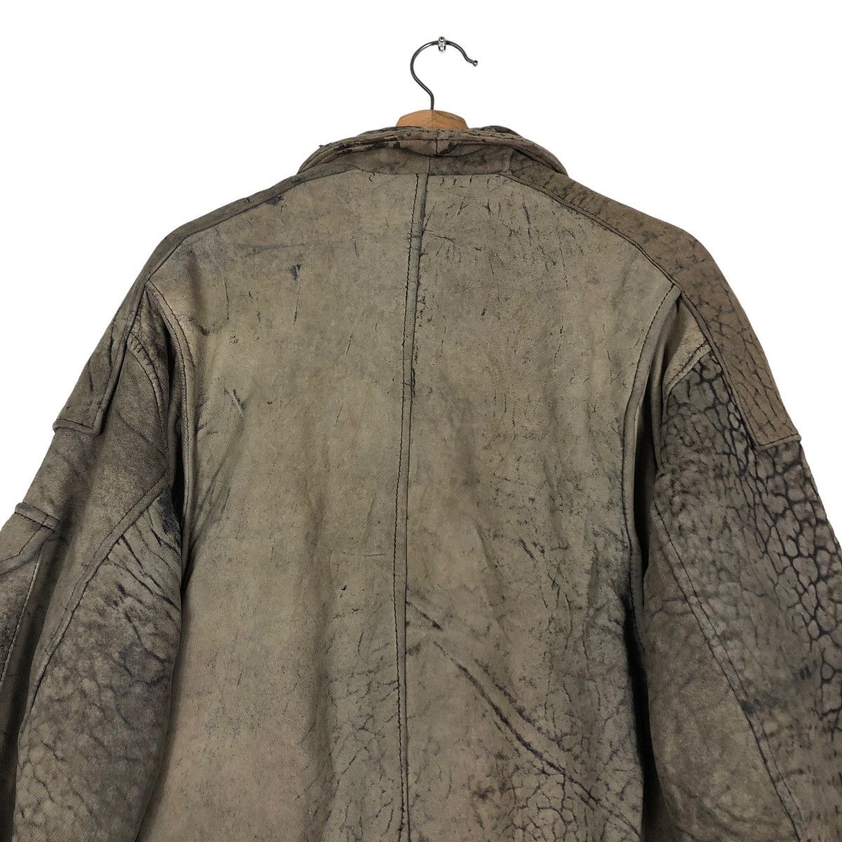 Vintage 🔥Vintage Fly Leather Jacket Bomber Map Lining Military Size US M / EU 48-50 / 2 - 9 Thumbnail