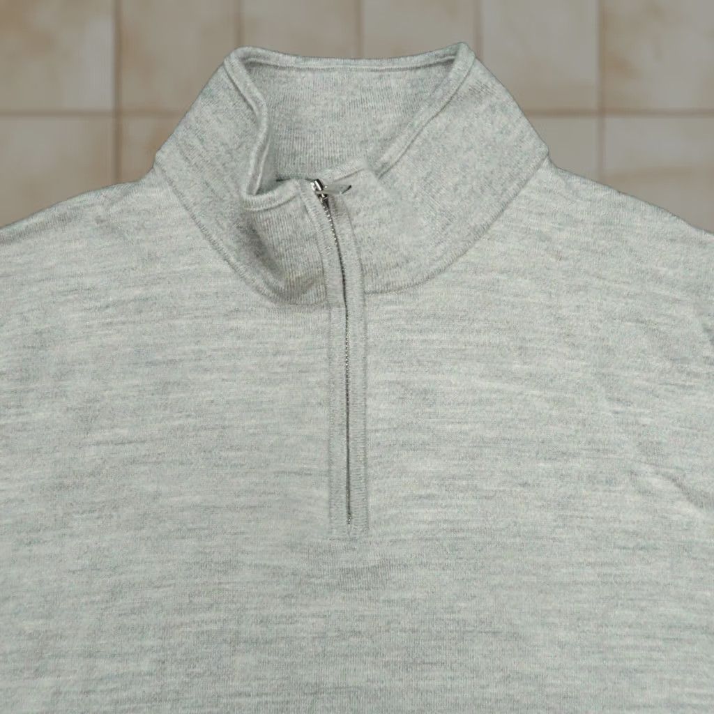Reiss Reiss Sweater Mens XL Gray Merino Wool Pullover Long Sleeve Quarter Zip Jumper Size US XL / EU 56 / 4 - 1 Thumbnail
