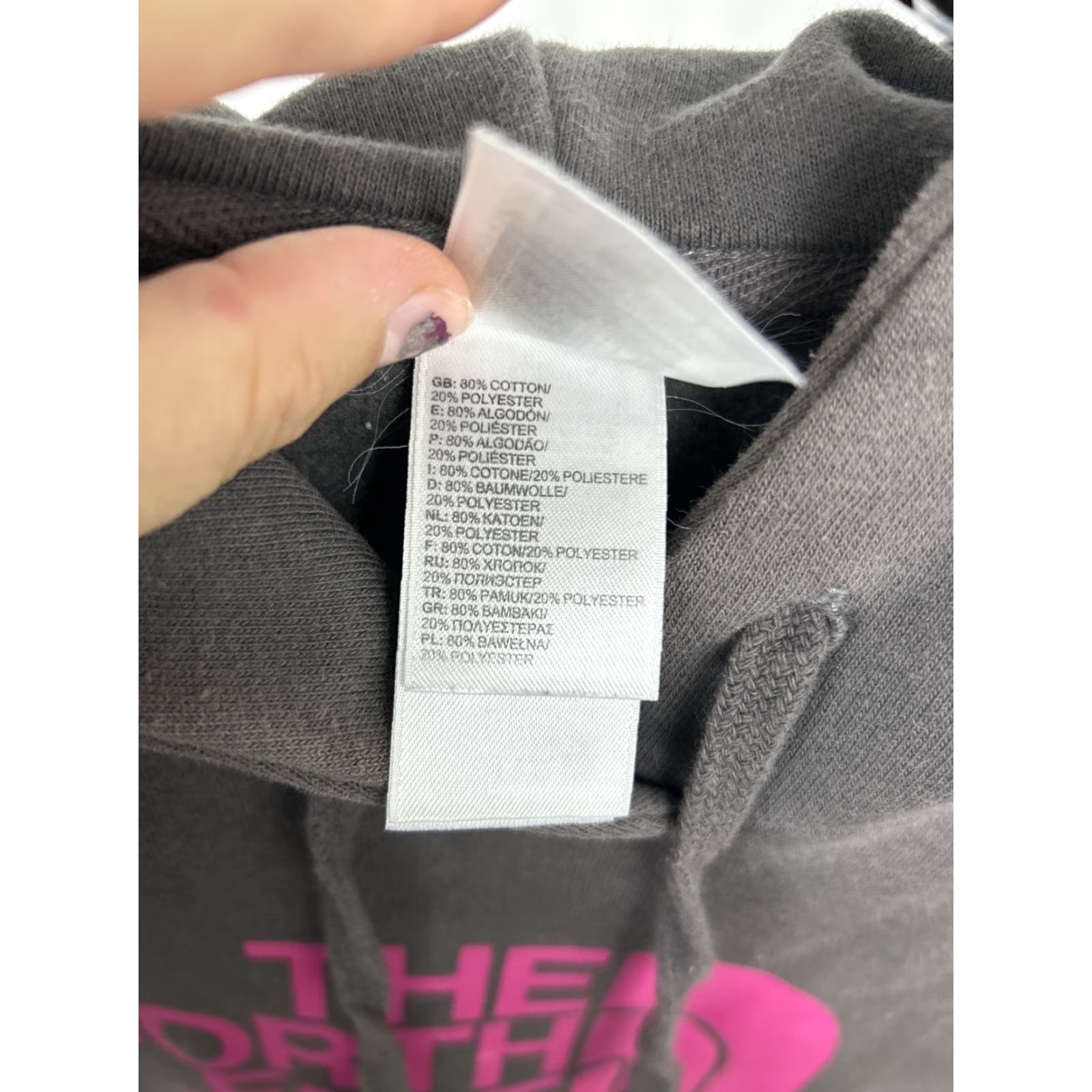 The North Face The North Face Womens Pullover Hoodie Main Selling Point Grey Pink Half Dome M Size M / US 6-8 / IT 42-44 - 7 Thumbnail