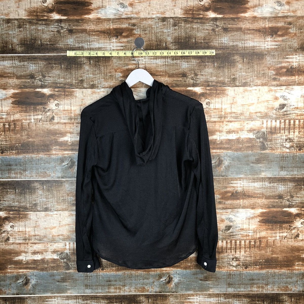 Homespun Knitwear × Japanese Brand Zada New York Black Cardigan Knitwear Hoodie #A1675 Size M / US 6-8 / IT 42-44 - 14 Thumbnail
