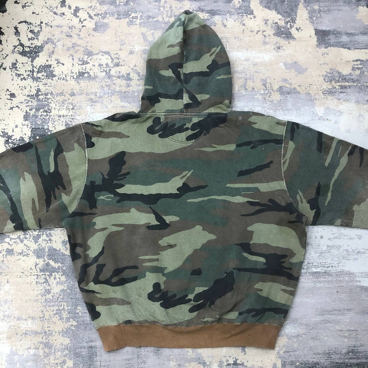 Champion × Vintage Y477 VTG RIPPED PAINTER CAMOUFLAGE CHAMPION HOODIE Size US XL / EU 56 / 4 - 3 Thumbnail