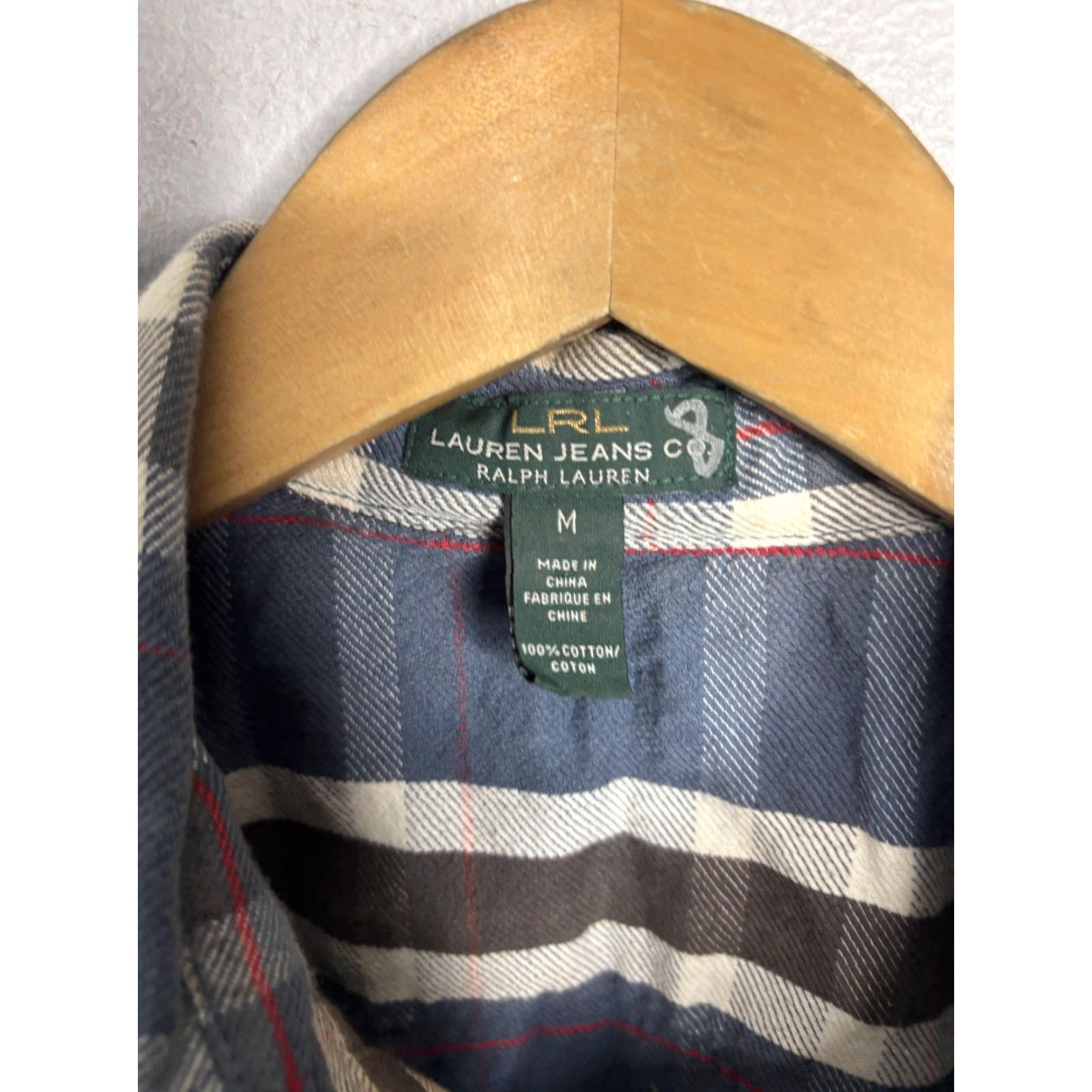 Ralph Lauren Lauren Jeans Co Ralph Lauren Shirt Mens Medium Blue Plaid Western Pearl Snap 90s Size US M / EU 48-50 / 2 - 4 Thumbnail