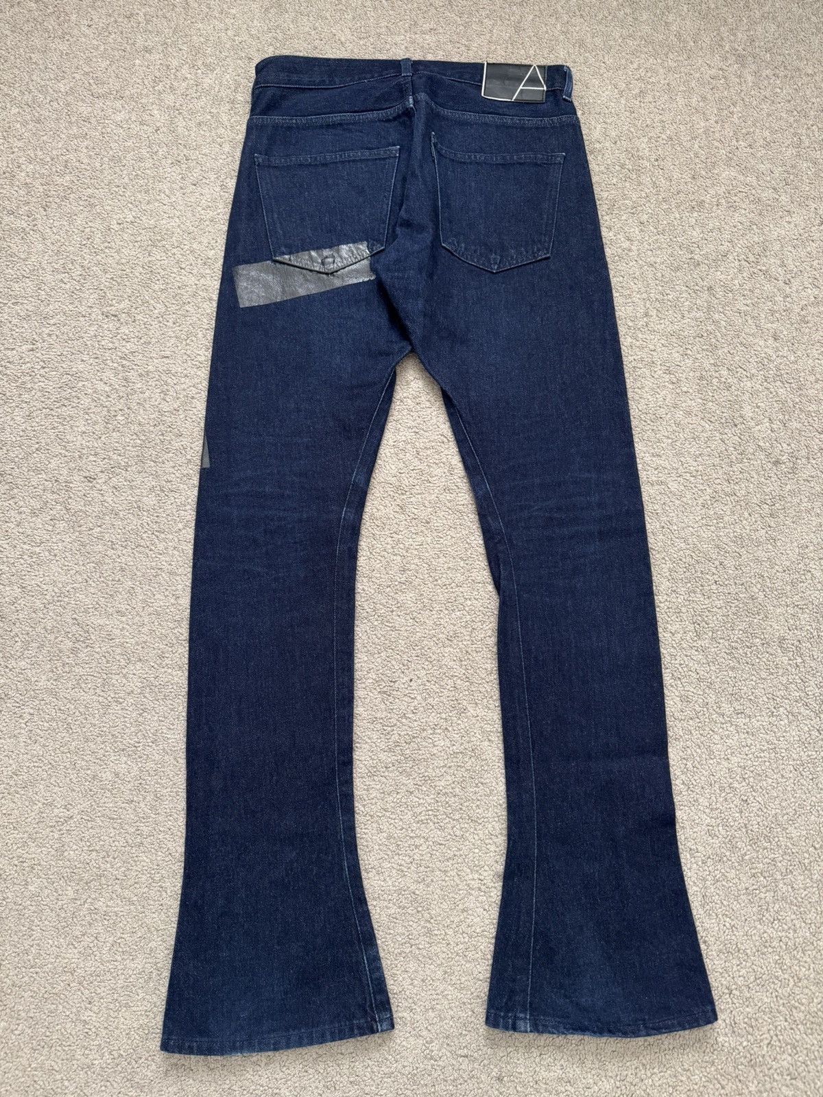 Lad Musician AW07 Lad Musician Indigo Tape Bootcut Flared Denim Jeans Size US 28 / EU 44 - 9 Thumbnail