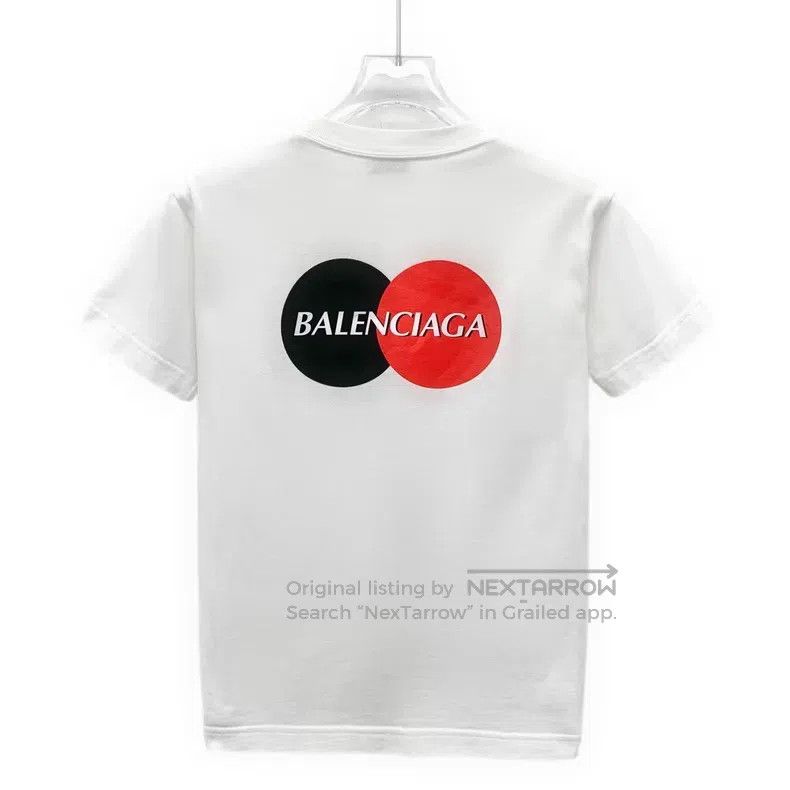 Balenciaga Balenciaga White Logo Letter Crew Neck Short Sleeve T-Shir Size US XS / EU 42 / 0 - 2 Thumbnail