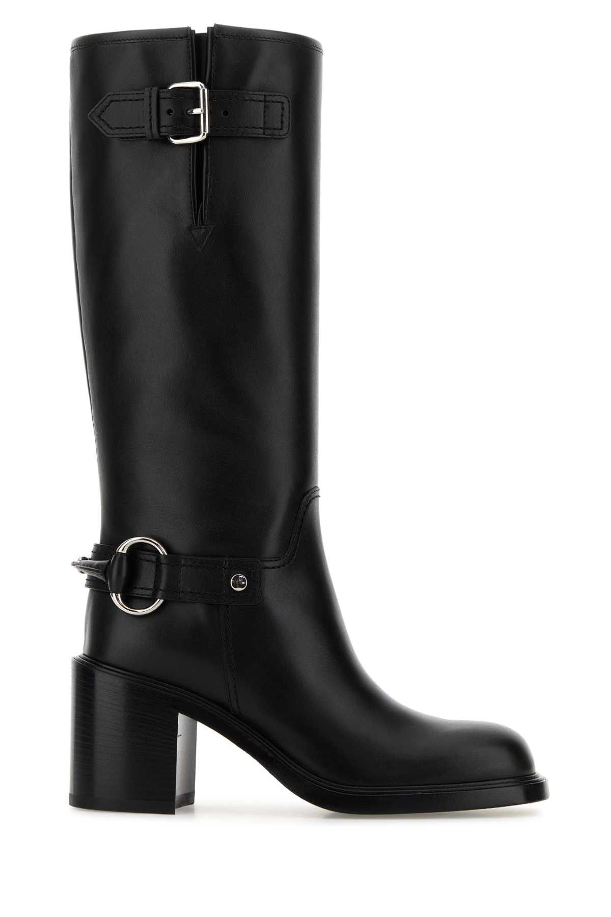 Gucci Black Leather Boots Size US 11 / IT 41 - 1 Thumbnail