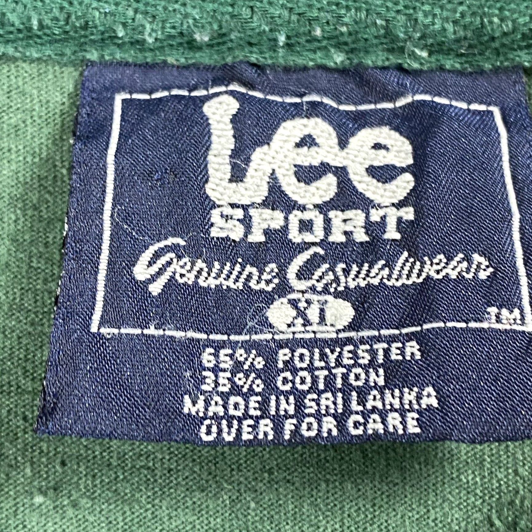 Lee LEE SPORT Polo Shirt Mens XL Green Striped 1/4 Zip VINTAGE 90s Golf Lacrosse Retro Knit Cotton Shirt Mens Clothing Size US XL / EU 56 / 4 - 3 Thumbnail