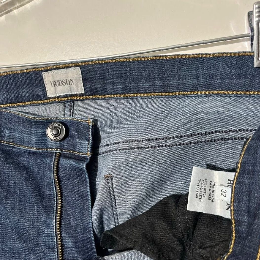 Hudson HUDSON Skinny Jeans Women Plus 32 Blue Dark Wash Slim Fit 5-Pocket Womens Manufactured by HUDSON 32? Size 24" / US 00 / IT 34 - 3 Thumbnail