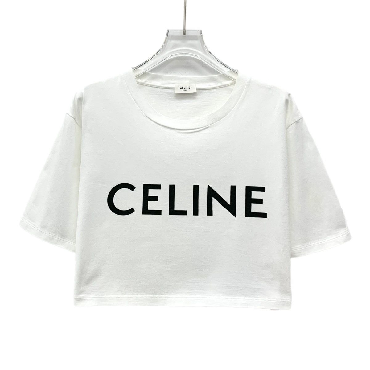Celine Celine White Letter Printed Short Sleeve T-shirt K26WX Size M / US 6-8 / IT 42-44 - 1 Thumbnail