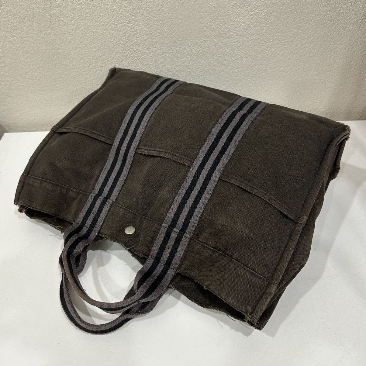 Hermes ‼️LASTDROP‼️ HERMES FOURRE TOUT CANVAS HAND TOTE BAG Size ONE SIZE - 4 Thumbnail