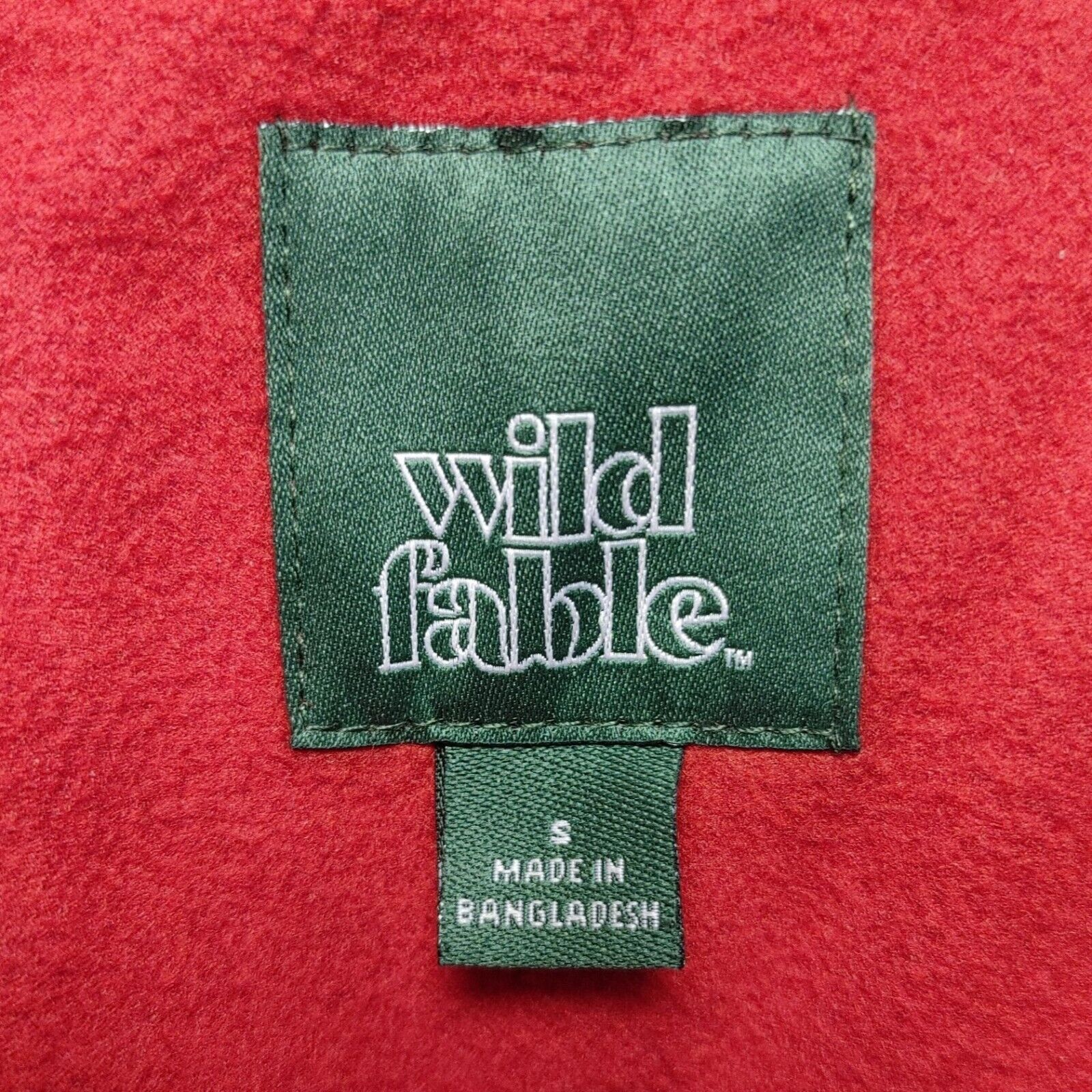 Other Wild Fable Women's Red Faux Leather Button Down Varsity Jack Size S / US 4 / IT 40 - 5 Thumbnail