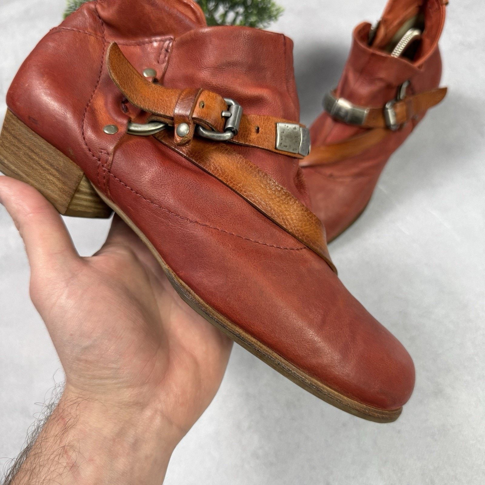 Vintage A.S.98 Airstep Booties Leather Vintage Handmade Rock Size US 10 / IT 40 - 4 Thumbnail