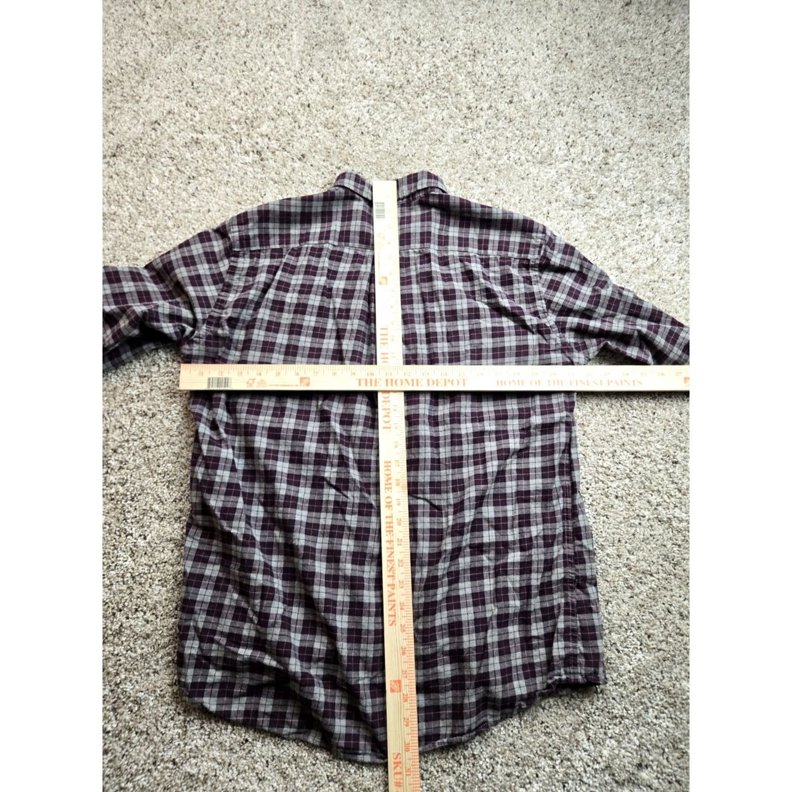 Uniqlo Uniqlo Shirt Mens XL Flannel Burgundy Cotton Button Down Long Sleeve Casual Size US XL / EU 56 / 4 - 7 Thumbnail